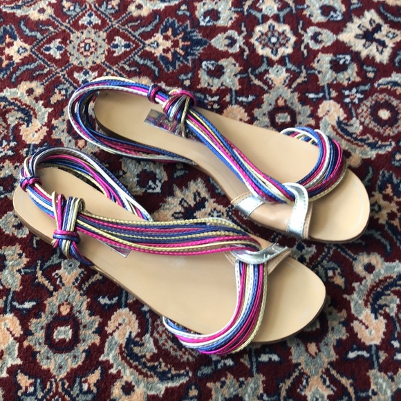Zara Metallic Sandals